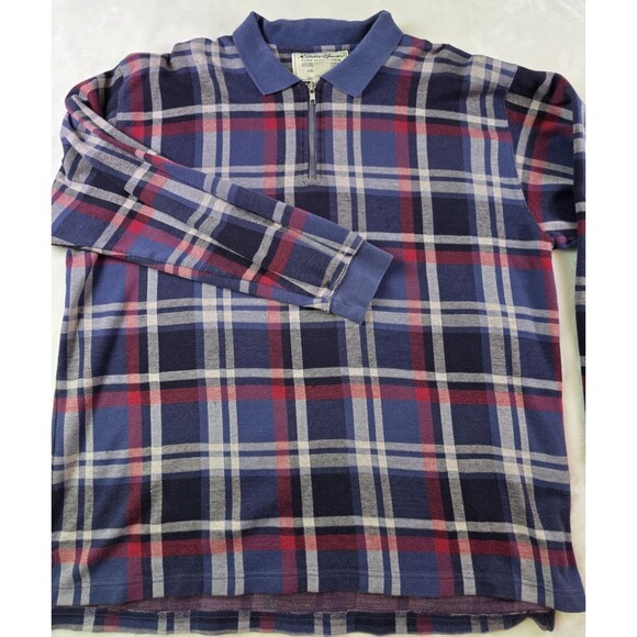 Vintage Eddie Bauer Men's XL Quarter Zip Sweater With Flaws (‎ Holes in Fabric ) - Picture 1 of 13